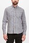 Fynch-Hatton Button Down Classic Check Overhemd Navy-Camel