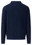 Fynch-Hatton Buttoned Cardigan Washed Texture Navy