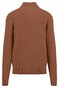 Fynch-Hatton Buttoned Troyer Uni Color Texture Knit Pullover Hazel