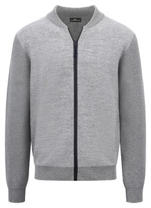 Fynch-Hatton Cardigan College Boiled Wool Steel