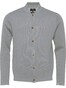 Fynch-Hatton Cardigan College Button Sporty Superfine Cotton Vest Silver
