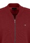 Fynch-Hatton Cardigan College Zipper Cotton Vest Scarlet