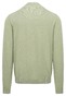 Fynch-Hatton Cardigan Stand-Up Zip Collar Superfine 3-Ply Cotton Light Khaki