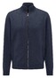 Fynch-Hatton Cardigan Zip Elbow Patches Lambswool Navy