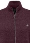 Fynch-Hatton Cardigan Zip Elbow Patches Premium Lambswool Vest Amarena