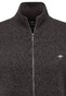 Fynch-Hatton Cardigan Zip Elbow Patches Premium Lambswool Vest Arabica