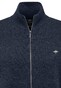 Fynch-Hatton Cardigan Zip Elbow Patches Premium Lambswool Vest Night