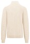 Fynch-Hatton Cardigan Zip Fine Structure Cotton Off White