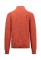 Fynch-Hatton Cardigan Zip Fine Structure Cotton Orient Red