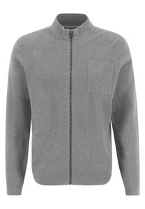 Fynch-Hatton Cardigan Zip Milano Vest Silver