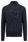 Fynch-Hatton Cardigan Zip Uni Color Structure Navy