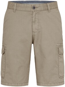 Fynch-Hatton Cargo Shorts Cotton Garment Dyed Bermuda Beige