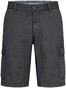 Fynch-Hatton Cargo Shorts Cotton Garment Dyed Bermuda Charcoal