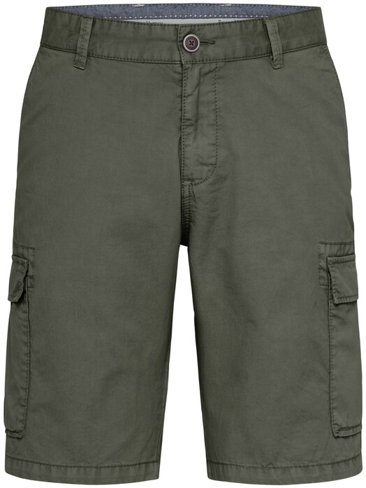 Fynch-Hatton Cargo Shorts Cotton Garment Dyed Bermuda Olive
