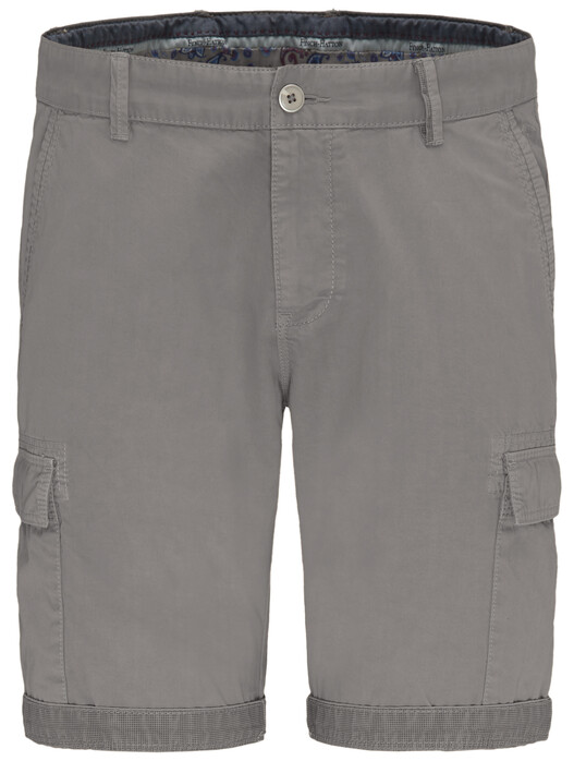 Fynch-Hatton Cargo Shorts Garment Dyed Bermuda Cool Grey