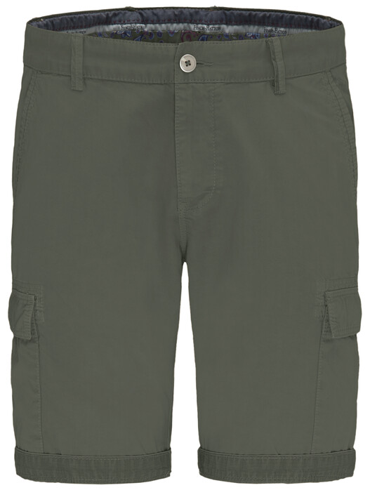 Fynch-Hatton Cargo Shorts Garment Dyed Bermuda Olive