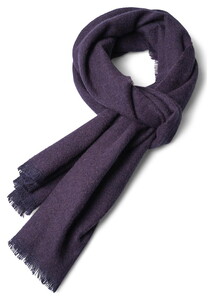 Fynch-Hatton Cashmere Wool Check Scarf Sjaal Navy
