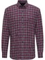 Fynch-Hatton Casual Multi Check Flannel Shirt Merlot
