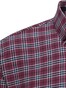 Fynch-Hatton Casual Multi Check Flannel Shirt Merlot