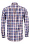 Fynch-Hatton Check Button Down Overhemd Midden Blauw