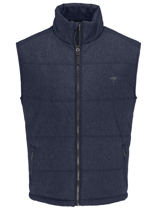 Fynch-Hatton City Vest Wool Look Body-Warmer Navy