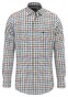 Fynch-Hatton Classic Combi Check Button Down Overhemd Rust-Multi