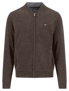 Fynch-Hatton College Collar Mélange Merino Cashmere Vest Dark Chocolate