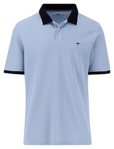 Fynch-Hatton Colorblock Contrast Uni Color Polo Summer Breeze