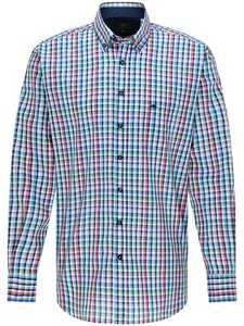 Fynch-Hatton Colorful Checks Button Down Overhemd Multicolor