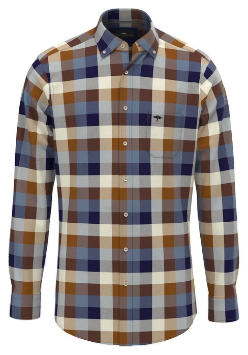 Fynch-Hatton Colorful Flanel Check Overhemd Hazel