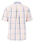 Fynch-Hatton Combi Check Button-Down Overhemd Sunny Orange