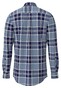 Fynch-Hatton Combi Flanel Check Button-Down Overhemd Navy