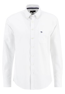 Fynch-Hatton Comfort Stretch Button Down Shirt White