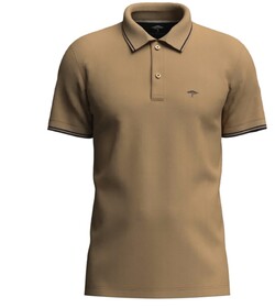 Fynch-Hatton Contrast Tipping Cotton Polo Zand