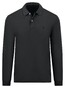 Fynch-Hatton Cotton Interlock Longsleeve Polo Zwart