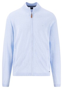 Fynch-Hatton Cotton Knit Zip Air Cotton Vest Summer Breeze