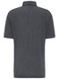 Fynch-Hatton Cotton Linen Blend Garment Dyed Poloshirt Asphalt