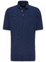 Fynch-Hatton Cotton Linen Blend Garment Dyed Poloshirt Midnight