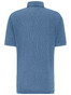 Fynch-Hatton Cotton Linen Blend Garment Dyed Poloshirt Pacific