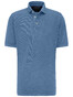 Fynch-Hatton Cotton Linen Blend Garment Dyed Poloshirt Pacific