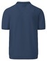Fynch-Hatton Cotton Linen Uni Subtle Tipping Collar Poloshirt Midnight