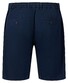 Fynch-Hatton Cotton Linnen Uni Solid Color Drawstring Flat-Front Bermuda Dark Navy