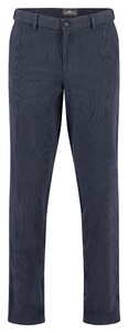 Fynch-Hatton Cozy Minimal Pattern Pants Dark Navy