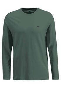Fynch-Hatton Crew Neck Longsleeve T-Shirt Sage Green