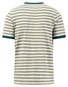 Fynch-Hatton Crew Neck Striped Cotton made in Africa CmiA T-Shirt Light Khaki