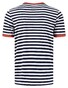 Fynch-Hatton Crew Neck Striped Cotton made in Africa CmiA T-Shirt Navy