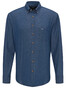 Fynch-Hatton Denim Button Down Overhemd Blauw