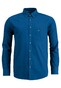 Fynch-Hatton Denim Uni Button Down Shirt Blue