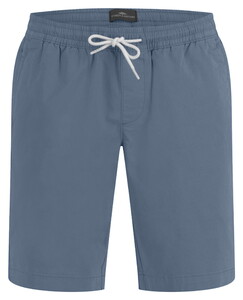 Fynch-Hatton Drawstring Uni Color Pull-On Bermuda Elephant Blue