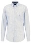 Fynch-Hatton Fantasy Check Pattern Button Down Shirt Off White-Blue